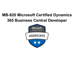 MB-820 Microsoft Certified Dynamics 365 Business Central Developer