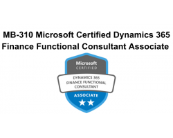 MB-310 Microsoft Certified Dynamics 365 Finance Functional Consultant Associate