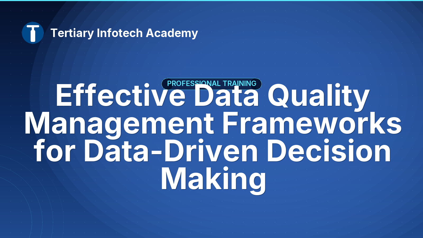 Effective Data Quality Management Frameworks for Data-Driven Decision Making